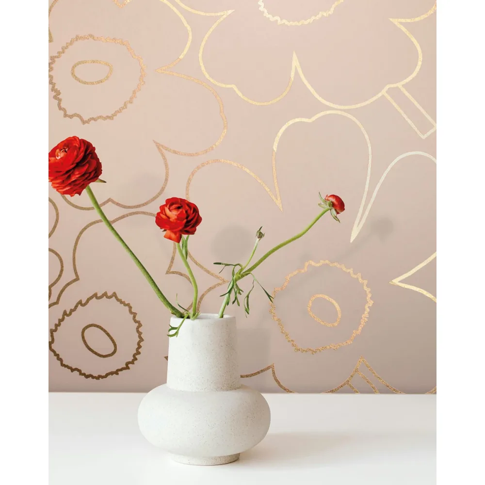 Marimekko 7 Piirto Unikko 25915 Koppar Tapet - Midbec