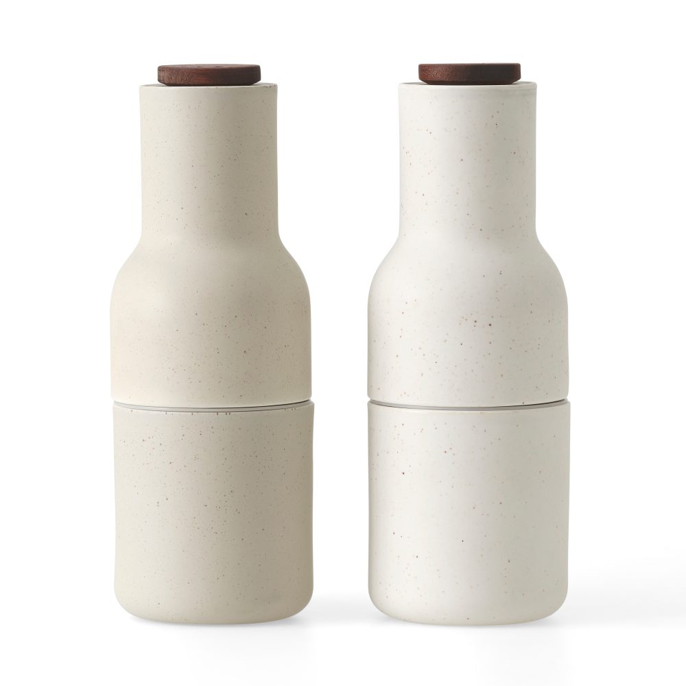 Bottle Grinder kryddkvarn keramik 2 delar, Sand (valnötslock)