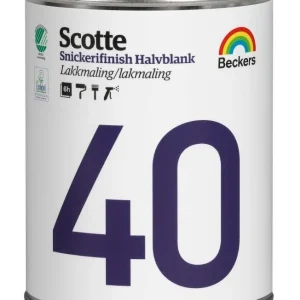 Beckers Scotte 40 Snickerifinish Lackfärg halvblank Valfri kulör