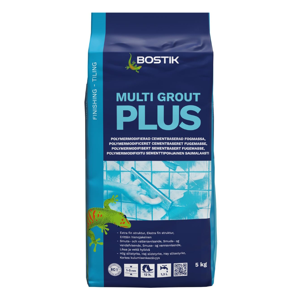 Kakelfog Multi Grout Plus 5kg Ljusbeige Bostik