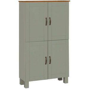 Högskåp till badrum Loft24 Alby Högskåp till Badrum 130x75x30 cm Grön