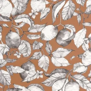 Casadeco - Lemon Tree Terre De Sienn Soliflore tapet - Köp online