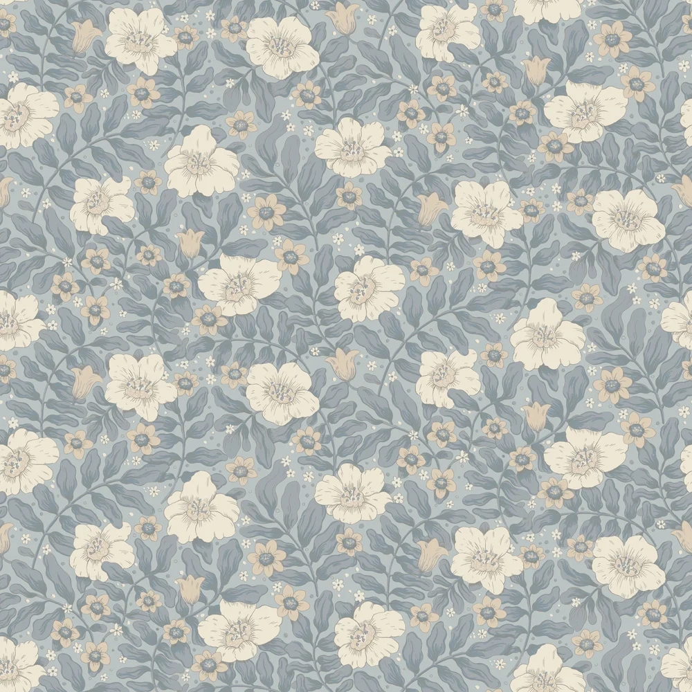 Midbec Saltviken Maggan 48023 – non-woven tapet med blommönster