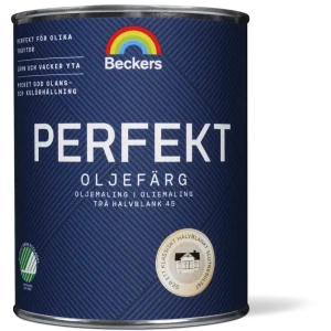 Beckers Perfekt Oljefärg halvblank Faluröd