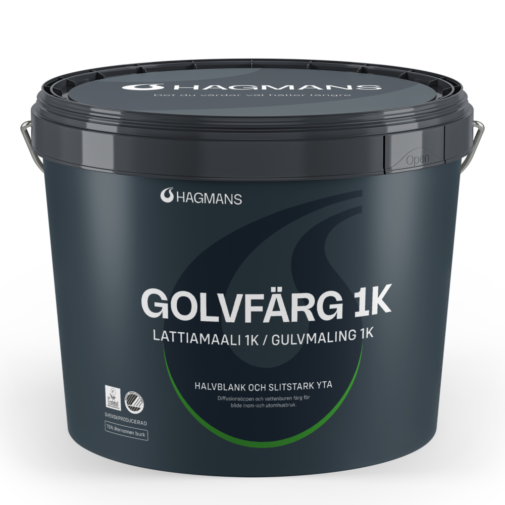 GOLVFÄRG HAGMANS 1K VIT 10L