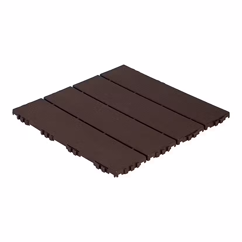 Golvplatta Hestraplattan Woodlook Dark Oak Golvtrall i Plast
