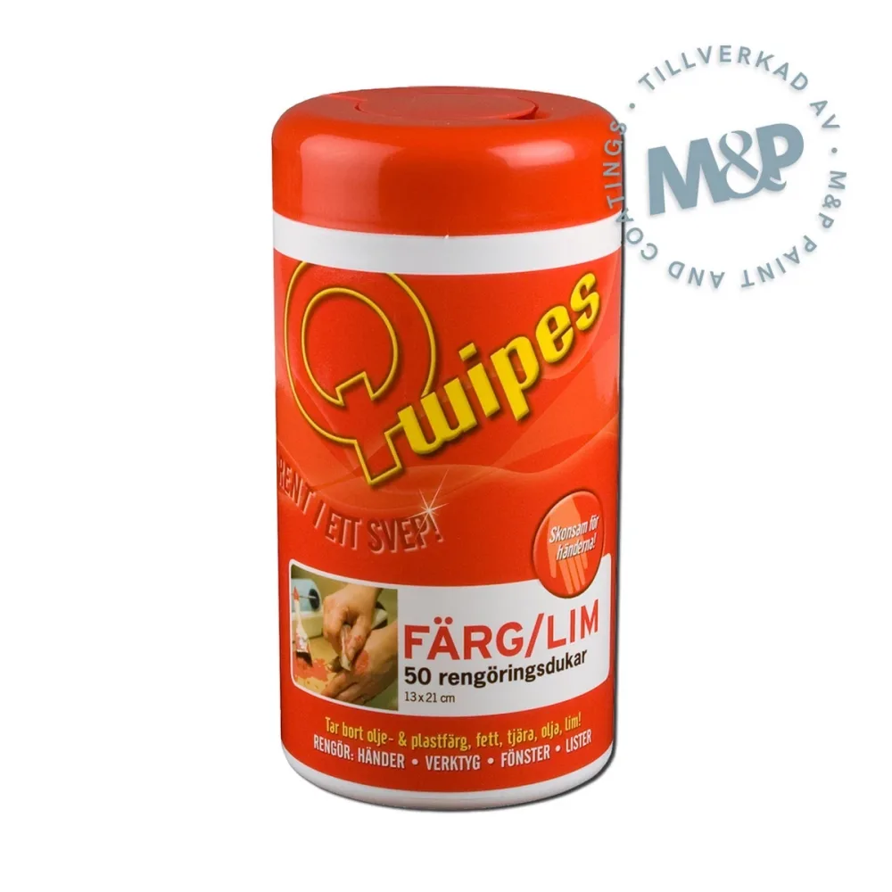 Rengöringsduk Q-wipes Färg/lim 50st
