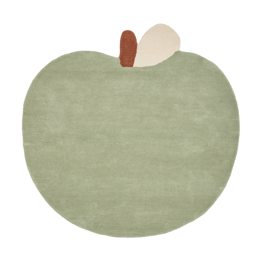 Apple tuftad matta, Tea Green, 110x110 cm