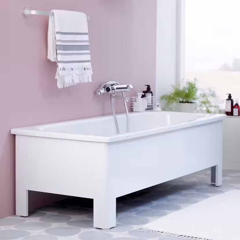 Halvfront med Stativ Ifö Caribia Vit BK-HF 15. Vit- 0476080