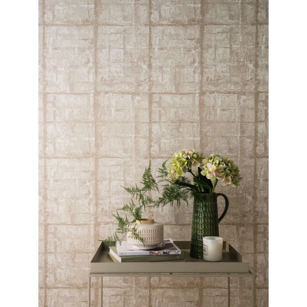 Aurora Patina Pearl 1804-120-02 Vit Tapet | Stuvbutiken