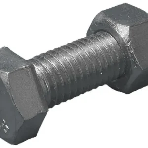 Stafa 0118600004 Stålbyggnadsskruv 12 mm, med mutter, FZB 8.8, EN 15048 12 x 40 mm, 100-pack