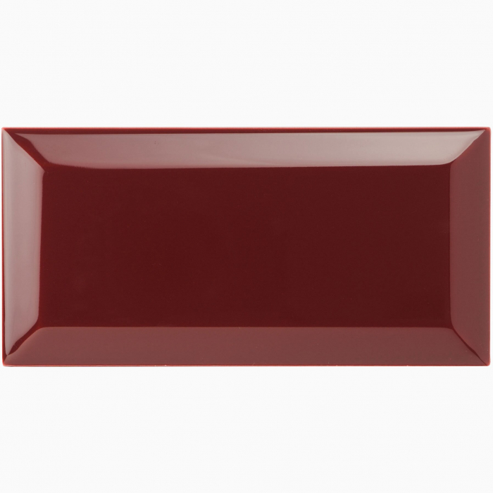 Kakel Metro Half Tile 15x7,5 cm Burgundy
