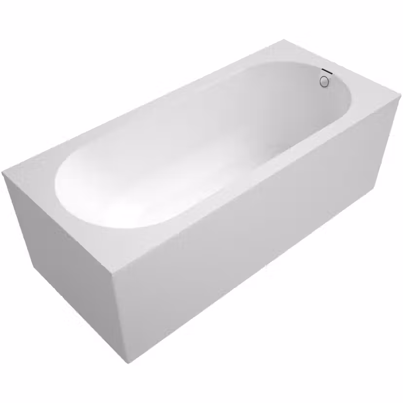 Inbyggnadsbadkar Villeroy & Boch Oberon Rektangulärt Stenvit, L: 1800 mm, B: 800 mm- UBQ180OBE2V-RW
