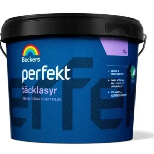 Beckers Perfekt Täcklasyr halvblank Svart