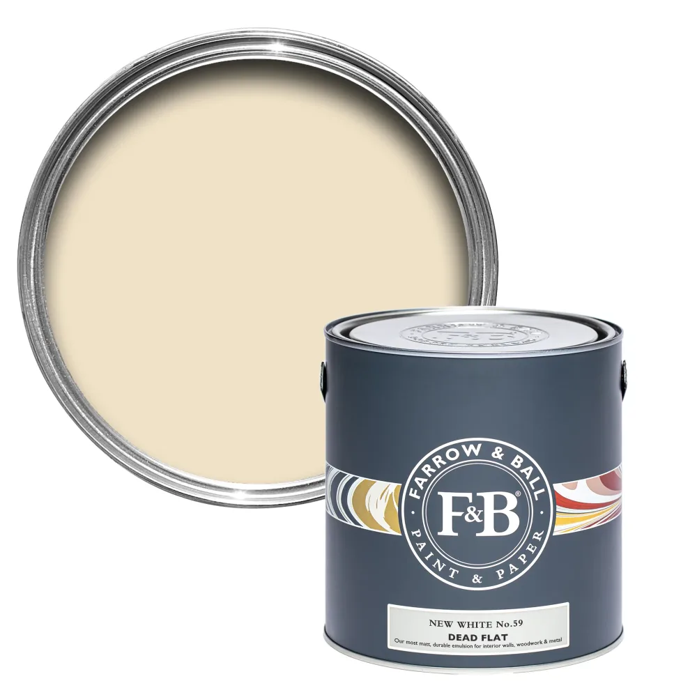 New White 59 i Ultramatt & tålig Inomhusfärg - Farrow & Ball.se