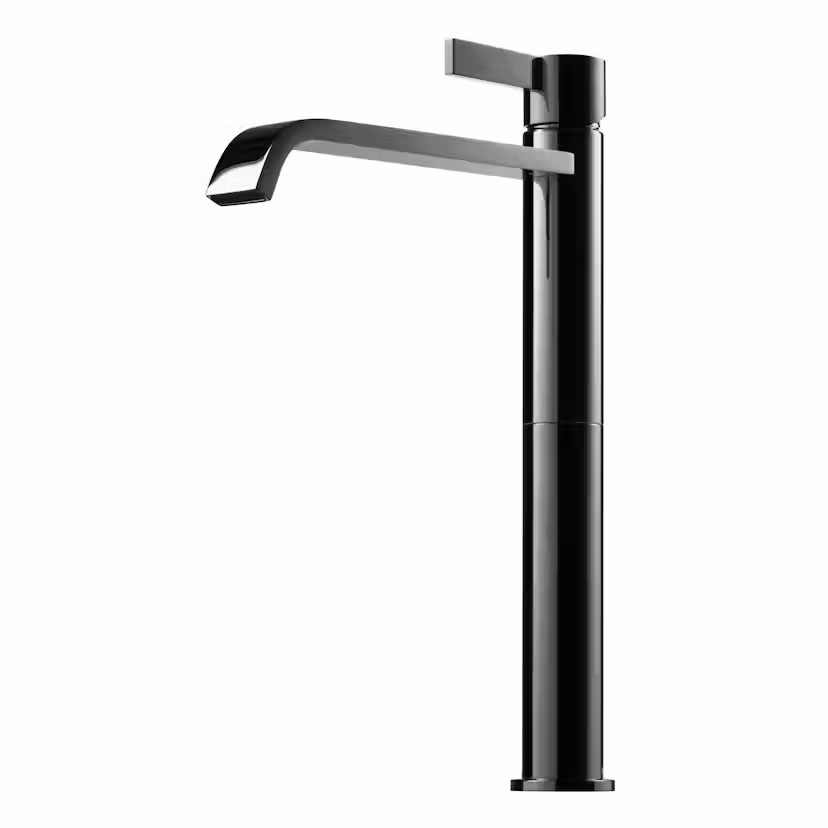 Tvättställsblandare Tapwell ARM081 Hög Pip Black Chrome- 9423658
